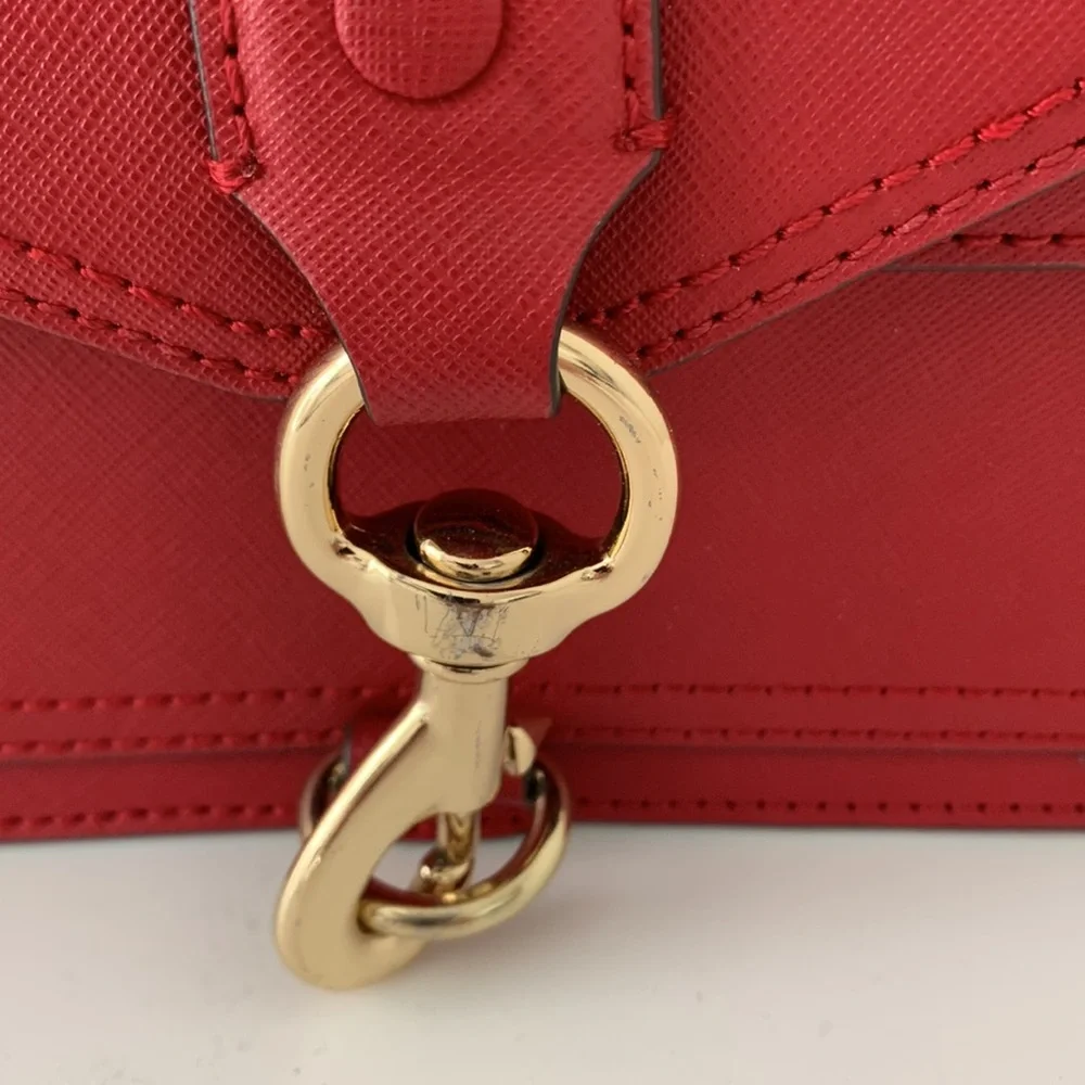 Rebecca Minkoff red leather mini flap bag - Picture 2 of 7